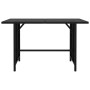 Mesa de jardín de ratán sintético negro 110x70x65 cm de , Sofás modulares de exterior - Ref: Foro24-313511, Precio: 96,97 €, ...