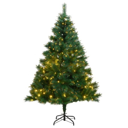 Árbol de Navidad artificial con bisagras 300 LEDs 240 cm