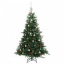 Artificial Christmas tree with hinges 300 LED and balls 210 cm by , Christmas trees - Ref: Foro24-3210490, Price: 178,99 €, D...