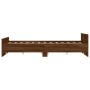 Bed frame with brown oak headboard and footboard 120x190 cm by , Beds and slatted bases - Ref: Foro24-3203781, Price: 143,87 ...