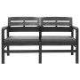 Anthracite gray plastic 4-piece garden furniture set by , Garden sets - Ref: Foro24-276180, Price: 328,99 €, Discount: %