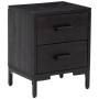 Mesita de noche madera maciza de pino negro 36x30x45 cm de vidaXL, Mesitas de noche - Ref: Foro24-349912, Precio: 85,60 €, De...