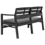 Anthracite gray plastic 4-piece garden furniture set by , Garden sets - Ref: Foro24-276180, Price: 328,99 €, Discount: %