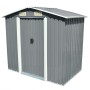 Metal garden shed 204x132x186 cm gray by vidaXL, Sheds - Ref: Foro24-42983, Price: 338,99 €, Discount: %