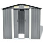 Metal garden shed 204x132x186 cm gray by vidaXL, Sheds - Ref: Foro24-42983, Price: 338,99 €, Discount: %