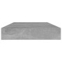 Concrete gray plywood shelf 4 units 80x10x1.5cm by , Shelves - Ref: Foro24-805290, Price: 17,99 €, Discount: %