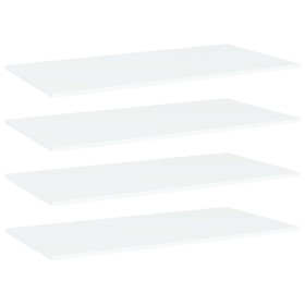 Shelves for shelving 4 units white plywood 100x50x1.5cm by , Shelves - Ref: Foro24-805418, Price: 63,99 €, Discount: %