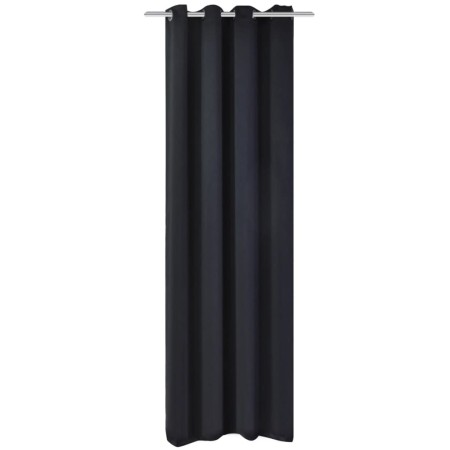 Cortina opaca con ojales de metal 270x245 cm negra de vidaXL, Cortinas y visillos - Ref: Foro24-132203, Precio: 41,99 €, Desc...