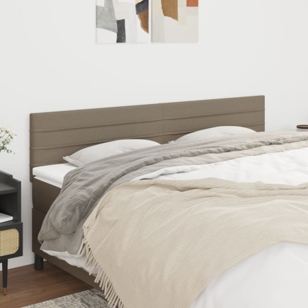 Cabeceros 2 unidades de tela gris taupe 100x5x78/88 cm de , Cabeceros y pies de cama - Ref: Foro24-346190, Precio: 69,53 €, D...