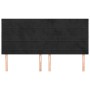 Headboards 4 units of black velvet 100x5x78/88 cm by , Headboards and footboards - Ref: Foro24-3116540, Price: 112,99 €, Disc...