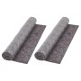 Fieltro antideslizante de pintor 2 unidades 50 m 180 g/m² gris de vidaXL, Láminas y franjas protectoras para suelos - Ref: Fo...