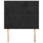 Headboards 2 units of black velvet 100x5x78/88 cm by , Headboards and footboards - Ref: Foro24-3116516, Price: 60,35 €, Disco...