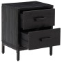 Mesita de noche madera maciza de pino negro 36x30x45 cm de vidaXL, Mesitas de noche - Ref: Foro24-349912, Precio: 85,60 €, De...