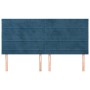 Headboards 4 units of dark blue velvet 100x5x78/88 cm by , Headboards and footboards - Ref: Foro24-3116542, Price: 127,70 €, ...