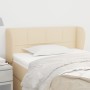 Cream fabric headboard 93x23x78/88 cm by , Headboards and footboards - Ref: Foro24-3117131, Price: 51,44 €, Discount: %