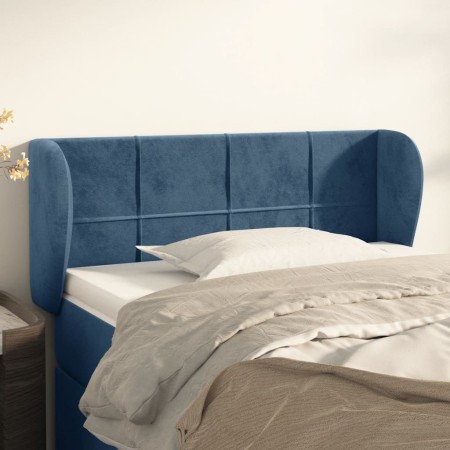 Cabecero de terciopelo azul oscuro 93x23x78/88 cm de , Cabeceros y pies de cama - Ref: Foro24-3117184, Precio: 51,99 €, Descu...