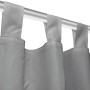 Micro-satin curtains with loops 2 units 140x225 cm gray by vidaXL, Curtains and curtains - Ref: Foro24-132214, Price: 26,12 €...