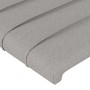 Cabecero con orejas de tela gris claro 203x23x118/128 cm de , Cabeceros y pies de cama - Ref: Foro24-3118118, Precio: 126,02 ...