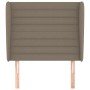 Headboard with ears in taupe gray fabric 93x23x118/128 cm by , Headboards and footboards - Ref: Foro24-3118082, Price: 78,18 ...