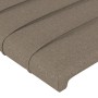 Cabecero con orejas de tela gris taupe 93x23x118/128 cm de , Cabeceros y pies de cama - Ref: Foro24-3118082, Precio: 78,18 €,...