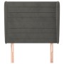 Headboard with dark gray velvet ears 103x23x118/128 cm by , Headboards and footboards - Ref: Foro24-3118139, Price: 81,71 €, ...