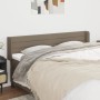 Taupe gray fabric headboard 183x16x78/88 cm by , Headboards and footboards - Ref: Foro24-3118926, Price: 77,19 €, Discount: %