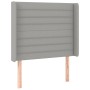 Headboard with light gray fabric ears 93x16x118/128 cm by , Headboards and footboards - Ref: Foro24-3119702, Price: 64,70 €, ...