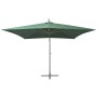 Hanging umbrella with aluminum pole 300x300 cm green by vidaXL, Umbrellas - Ref: Foro24-42973, Price: 223,27 €, Discount: %