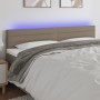 Headboard with LED in taupe gray fabric 180x5x78/88 cm by , Headboards and footboards - Ref: Foro24-3121770, Price: 73,04 €, ...