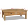 Mesa de centro madera de teca maciza 100x60x35 cm de vidaXL, Mesas de centro - Ref: Foro24-244483, Precio: 213,41 €, Descuent...