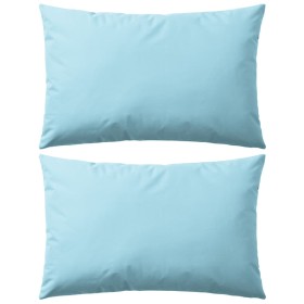 Cojines para exteriores 60x40 cm azul claro 2 unidades de vidaXL, Cojines - Ref: Foro24-132300, Precio: 26,99 €, Descuento: %