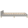 Light gray fabric bed frame with headboard 120x200 cm by , Beds and slatted bases - Ref: Foro24-3125122, Price: 166,79 €, Dis...