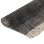 Alfombra de algodón Kilim 160x230 cm gris antracita de vidaXL, Alfombras - Ref: Foro24-246532, Precio: 51,96 €, Descuento: %