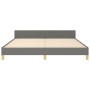 Estructura de cama con cabecero tela gris oscuro 180x200 cm de , Camas y somieres - Ref: Foro24-3125155, Precio: 240,99 €, De...