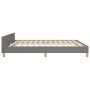 Bed frame with headboard dark gray fabric 180x200 cm by , Beds and slatted bases - Ref: Foro24-3125155, Price: 220,56 €, Disc...