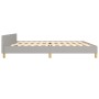 Light gray fabric bed frame with headboard 200x200 cm by , Beds and slatted bases - Ref: Foro24-3125162, Price: 232,65 €, Dis...