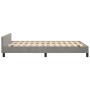 Light gray velvet bed frame with headboard 120x200cm by , Beds and slatted bases - Ref: Foro24-3125806, Price: 168,90 €, Disc...