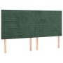 Estructura cama con cabecero terciopelo verde oscuro 180x200 cm de , Camas y somieres - Ref: Foro24-3125833, Precio: 269,68 €...