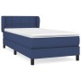 Box spring bed with blue fabric mattress 90x200 cm by , Beds and slatted bases - Ref: Foro24-3126219, Price: 291,56 €, Discou...