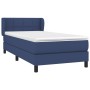 Box spring bed with blue fabric mattress 90x200 cm by , Beds and slatted bases - Ref: Foro24-3126219, Price: 291,56 €, Discou...