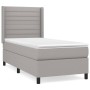 Cama box spring con colchón tela gris claro 90x200 cm de , Camas y somieres - Ref: Foro24-3131481, Precio: 352,75 €, Descuent...