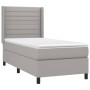 Cama box spring con colchón tela gris claro 90x200 cm de , Camas y somieres - Ref: Foro24-3131481, Precio: 352,75 €, Descuent...