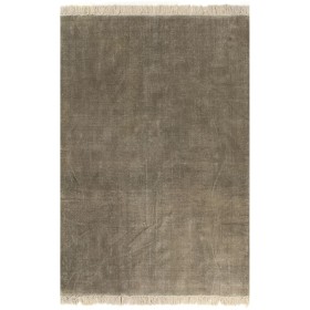 Alfombra de algodón Kilim 120x180 gris topo de vidaXL, Alfombras - Ref: Foro24-246534, Precio: 27,15 €, Descuento: %