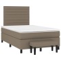 Cama box spring con colchón tela gris taupe 120x200 cm de , Camas y somieres - Ref: Foro24-3136665, Precio: 483,10 €, Descuen...