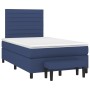 Box spring bed with blue fabric mattress 120x200 cm by , Beds and slatted bases - Ref: Foro24-3136667, Price: 465,84 €, Disco...