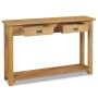 Mesa consola de madera de teca maciza 120x30x80 cm de vidaXL, Mesas auxiliares - Ref: Foro24-244482, Precio: 233,36 €, Descue...