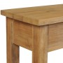 Mesa consola de madera de teca maciza 120x30x80 cm de vidaXL, Mesas auxiliares - Ref: Foro24-244482, Precio: 233,36 €, Descue...