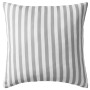 Outdoor striped cushions 45x45 cm gray 2 units by vidaXL, Cushions - Ref: Foro24-132309, Price: 31,52 €, Discount: %