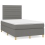 Box spring bed with dark gray fabric mattress 120x200 cm by , Beds and slatted bases - Ref: Foro24-3142402, Price: 409,95 €, ...