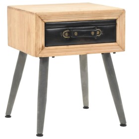 Mesita de noche de madera maciza de abeto 43x38x50 cm de vidaXL, Mesitas de noche - Ref: Foro24-245775, Precio: 61,27 €, Desc...